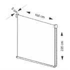 Persiana Rolo Blackout Branca 160 (l) X 220 (a) Cm Cortina C/