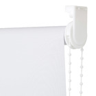 Persiana Rolô Tecido Poliéster Blackout Branca 1,40x1,60m