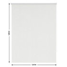 Persiana Rolô Blackout Italian 1,40x1,60m Cor: Branco