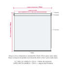 Persiana Rolo Blackout Pinpoint Preta - 2,00m X 1,40m