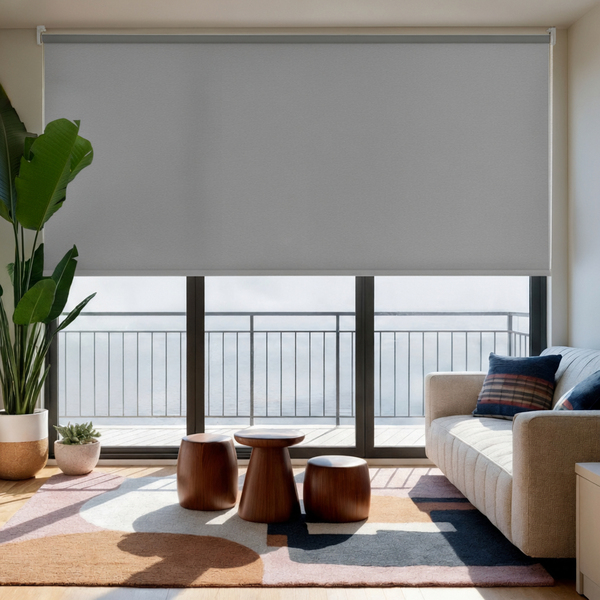 Persiana Rolô Blackout Sooth Poliéster Cinza 2x2,20m Inspire