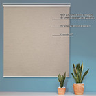 Persiana Rolo Blackout Textil Standard 1,80 X 1,60 Bege