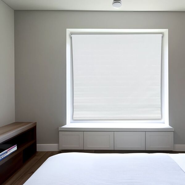 Persiana Rolo Branca 120 (l) X 160 (a) Cm Cortina Blackout Co