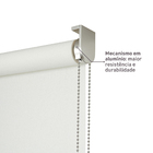 Persiana Rolô Decorativa Visio Poliéster Branca 1,60x1,60m Inspire