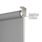 Persiana Rolô Decorativa Visio Poliéster Cinza 2x2,20m Inspire