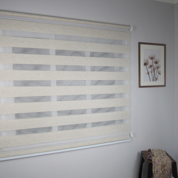 Persiana Rolo Double Vision 120 (larg) X 240cm (alt) Linho Be