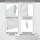 Persiana Rolo Double Vision 180 (larg) X 140cm (alt) Branca D