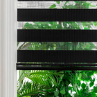 Persiana Rolô Double Vision Total Black Tecido Preta 2,20x1,80m Topflex