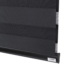 Persiana Rolô Double Vision Total Black Tecido Preta 2,20x2,20m Topflex