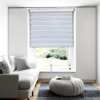 Persiana Rolo Double Vision Branca Zebra C/ Bandô 160 (l) X 2