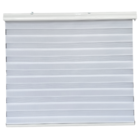 Persiana Rolo Double Vision Branca Zebra C/ Bandô 160 (l) X 2