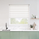 Persiana Rolô Double Vision Lumina Poliéster Branca 1,60x1,60m Inspire