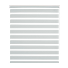 Persiana Rolô Double Vision Lumina Poliéster Cinza 1,40x1,60m Inspire