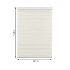 Persiana Rolô Double Vision Sunny Linho Bege 1,20x1,60m Topflex