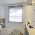 Persiana Rolo Dupla (1,40Lar x 1,80Alt) Double Vision Cinza