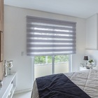 Persiana Rolo Dupla (1,55Lar x 2,25Alt) Double Vision Cinza