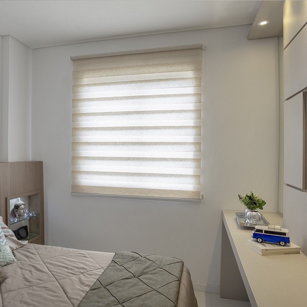 Persiana Rolo Dupla (1,80Lar x 1,50Alt) Double Vision Mescla