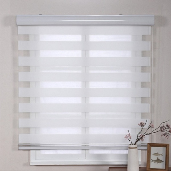 Persiana Rolo Duplo Bandô Sunny Branca 120 (l) X 160 (a) Cort