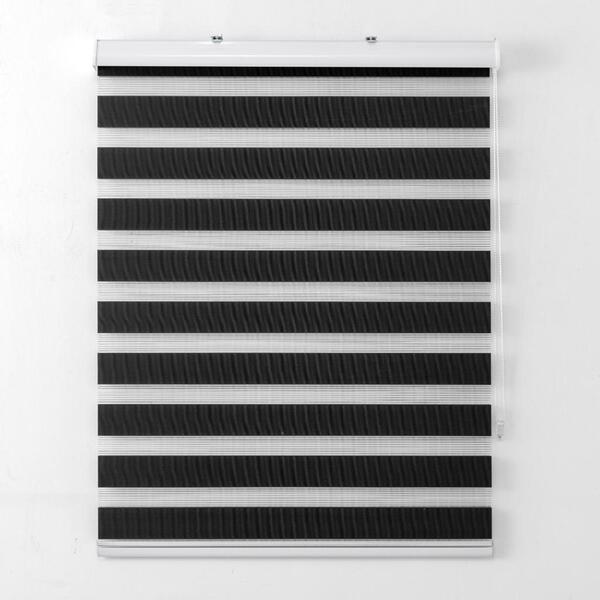 Persiana Rolo Duplo Bandô Sunny Preta 140 (l) X 160 (a) Corti