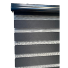 Persiana Rolo Duplo Tecido Zebra Bandô Total Preta 120 (l) X