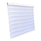 Persiana Rolo Duplo Tecido Zebra Branca 160 (l) X 220 (a) Dou