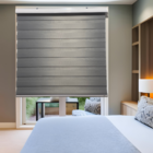 Persiana Rolo Duplo Tecido Zebra Cinza 160 (l) X 220 (a) Doub