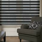 Persiana Rolo Duplo Zebra Preta 120 (l) X 160 (a) Cortina Rai