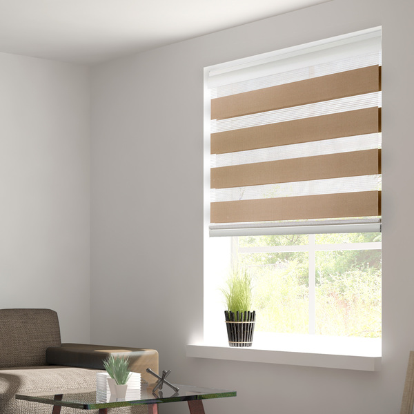 Persiana Rolo Horizontal Zebra Pronta Instalar 2,20x2,20 Cara