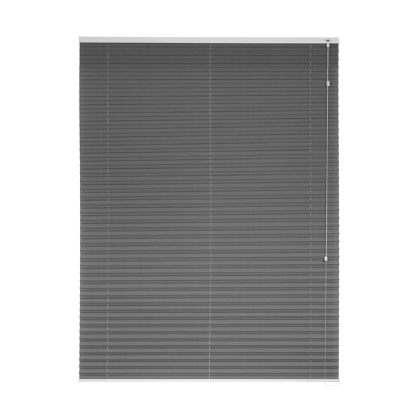 Persiana Rolo Plissada Basic Textura 1,20 X 1,60 Cinza Escuro