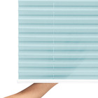 Persiana Rolo Plissada Basic Textura 1,40 X 1,60 Azul Claro