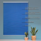 Persiana Rolo Plissada Basic Traçado 1,00 X 1,60 Azul Listrado