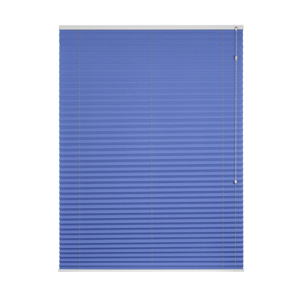 Persiana Rolo Plissada Basic Traçado 1,40 X 1,60 Azul Listrado
