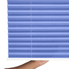 Persiana Rolo Plissada Basic Traçado 1,40 X 1,60 Azul Listrado