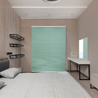 Persiana Rolo Plissada Luxe Blackout 1,40 X 1,60 Verde Água