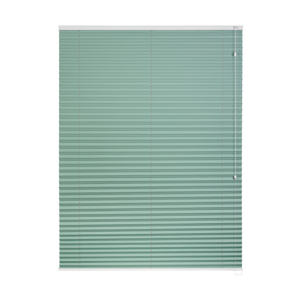 Persiana Rolo Plissada Luxe Blackout 1,60 X 1,60 Verde Água