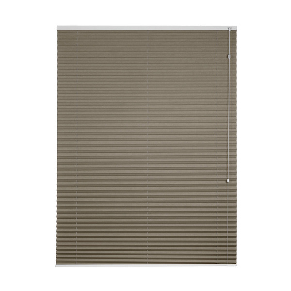 Persiana Rolo Plissada Luxe Liso 1,80 X 1,60 Marrom Claro