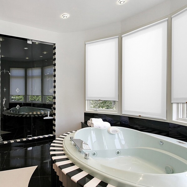 Persiana Rolô Poliéster Branco Solar 1,6x1,2m Evolux