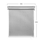Persiana Rolô Poliéster Cinza Solar 2,2x1,8m Proteção UV Belchior