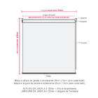Persiana Rolo Screen 3% Preto - 1,50m X 1,20m