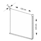 Persiana Rolo Screen Bege 120 (l) X 220 (a) Cortina Solar Sac