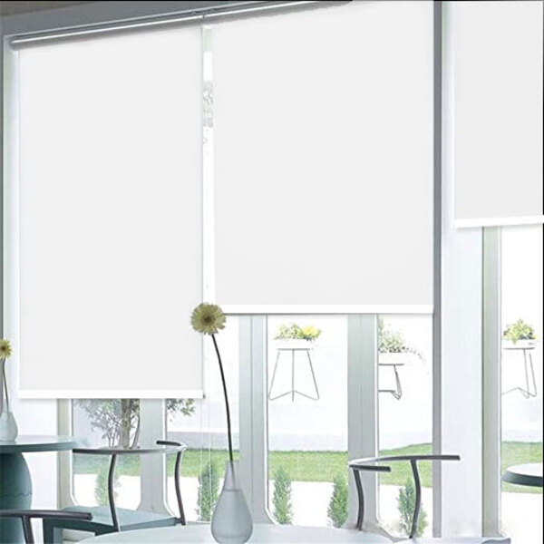 Persiana Rolô Solar 0% - 1,35 Larg X 2,40 Alt - Branco Off-wh