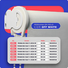 Persiana Rolo Solar 100x260 Cm 3% Off-white Atlas