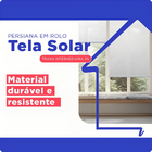 Persiana Rolo Solar 100x260 Cm 3% Off-white Atlas