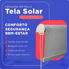 Persiana Rolo Solar 100x260 Cm 3% Off-white Atlas