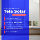 Persiana Rolo Solar 80x260 Cm 3% Cinza Atlas