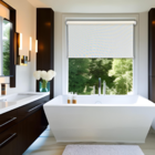 Persiana Rolo Tecido Tela Solar Branca 80 (l) X 260 (a) Cm Sc