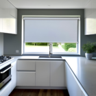 Persiana Rolo Tecido Tela Solar Cinza 160 (l) X 160 (a) Cm Sc