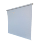 Persiana Rolo Tecido Tela Solar Cinza 160 (l) X 160 (a) Cm Sc