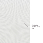 Persiana Rolô Tela Solar 3% Poliéster Branca 1,60x1,20m Belchior