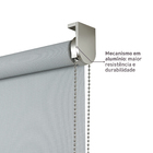 Persiana Rolô Tela Solar Sloop PVC Cinza 0,80x2,20m Inspire